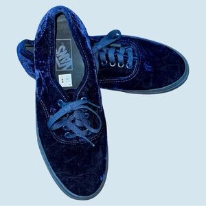 Vans Authentic Blue Velvet Shoes